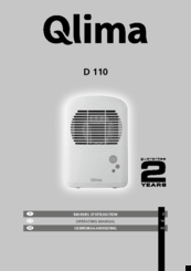Qlima D 110 Operating Manual