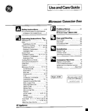 GE JE1390 Use And Care Manual