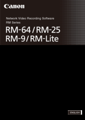 Canon RM-25 Administrator's Manual