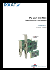 IXXAT CAN-IB Series User Manual
