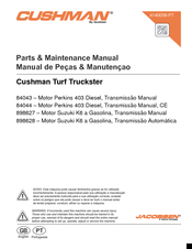 Cushman Turf Truckster Parts & Maintenance Manual