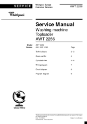 Whirlpool AWT 2256 Service Manual