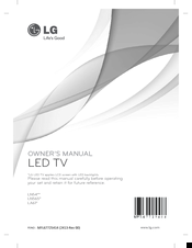 LG LA 61 Owner's Manual
