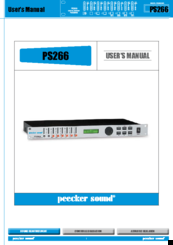Peecker Sound PS266 User Manual