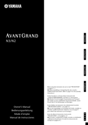 Yamaha AVANTGRAND N3 Owner's Manual