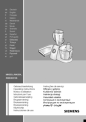 Siemens MK553 SERIES Operating Instructions Manual