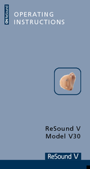 ReSound V30 Operating Instructions Manual