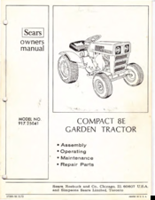 Sears 917.25041 Owner's Manual