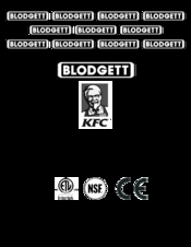 Blodgett MARK V Installation Operation & Maintenance