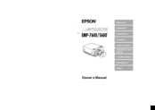 Epson EMP 7600 Owner's Manual
