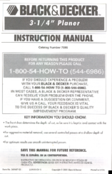 Black & Decker 7696 Instruction Manual