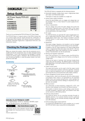 Kikusui PCR9000LE2 Setup Manual