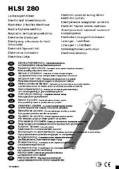 Hurricane HLSI 280 Operating Instructions Manual