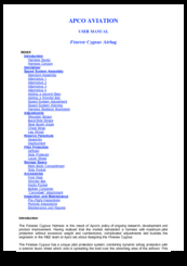 APCO AVIATION Finesse Cygnus User Manual