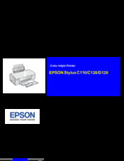 Epson Stylus D120 Service Manual