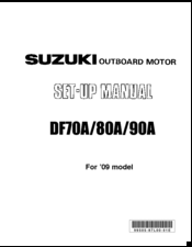 Suzuki DF70A Setup Manual