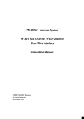 Telikou TF-204 Instruction Manual