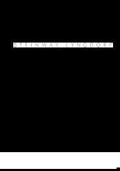 STEINWAY LYNGDORF IN-WALL SERIES Installation Manual