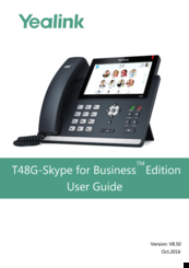Yealink T48G-SKYPE FOR BUSINESS EDITION User Manual