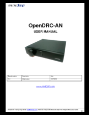 miniDSP OpenDRC-AN User Manual