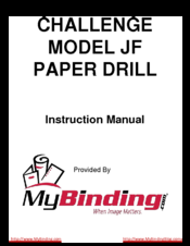 Challenge JF Instructions Manual