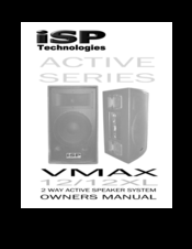 iSP Technologies VMAX 12 Owner's Manual