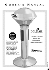 DELMAR DM10-016LP Care And Use Manual
