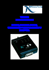 RFDATATECH URT-500 Setup, Installation, Operation & Programming Manual