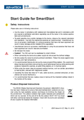 Advantech SmartStart Start Manual