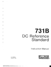 Fluke 731B Instruction Manual