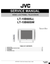 JVC LT-15B60SJ Service Manual