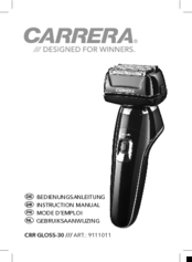 Carrera CRR GLOSS-30 Instruction Manual