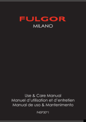 FULGOR F4SP30x1 Series Use & Care Manual