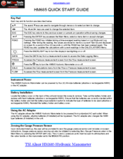 TSI Instruments HM685 Quick Start Manual
