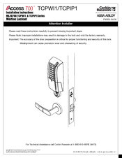 Assa Abloy TCPIP1 Installation Instructions Manual