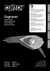 Cotech DM-11 Original Instructions Manual