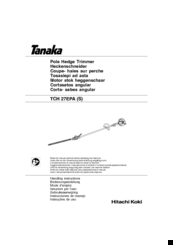 Tanaka tch 27epa Handling Instructions Manual
