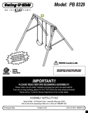 Swing-N-Slide PB 8329 Instructions Manual
