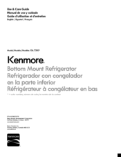Kenmore 106.7300 SERIES Use & Care Manual
