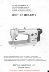 Brother DB2-8715 Instruction Manual