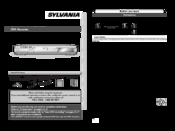 Sylvania DVR900E Owner's Manual