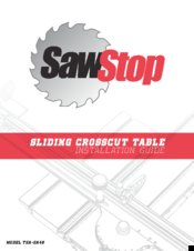 SawStop tsa-sa48 Installation Manual