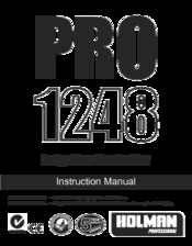 Holman pro 1248 Instruction Manual