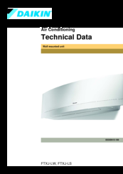 Daikin FTXJ-LW series Technical Data Manual