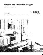 Bosch HIIP054C Installation Instructions Manual