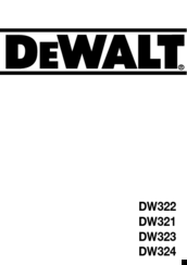 DeWalt DW321 Manual