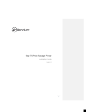 Millenium star TSP100 Installation Manual