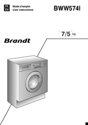 Brandt BWW574I User Instructions