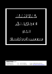 Analytica GmbH AnaGate CAN quattro Manual