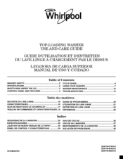 Whirlpool 3LWTW4740YQ Use And Care Manual
